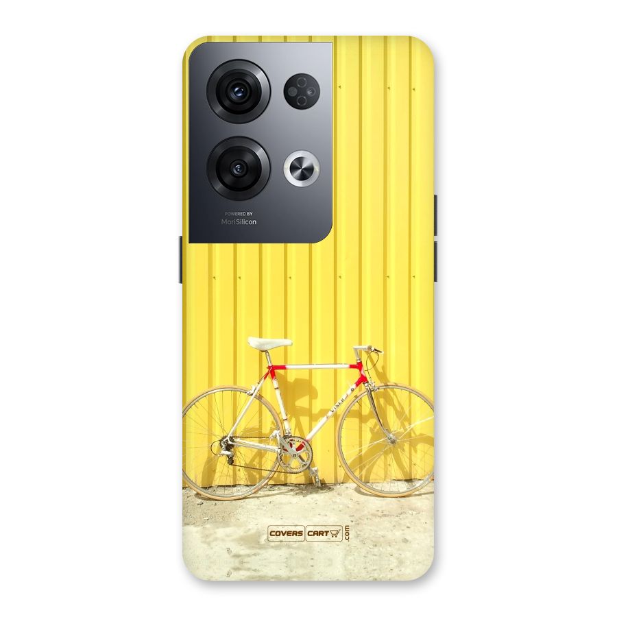 Yellow Cycle Classic Back Case for Oppo Reno8 Pro 5G