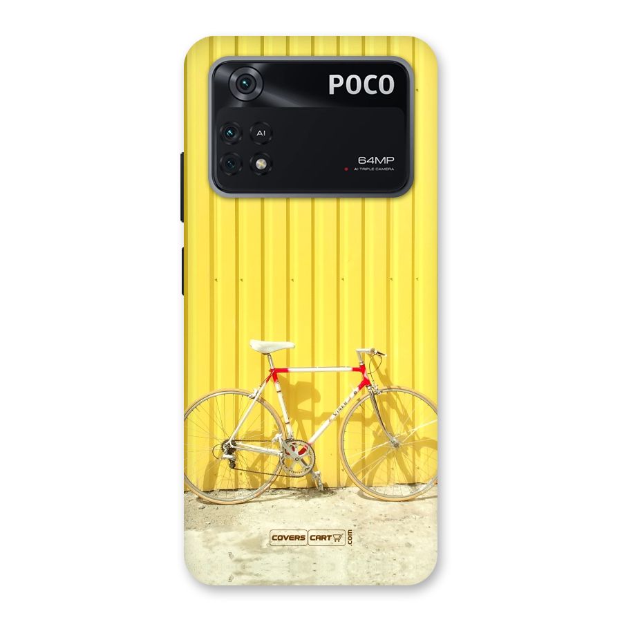 Yellow Cycle Classic Back Case for Poco M4 Pro 4G