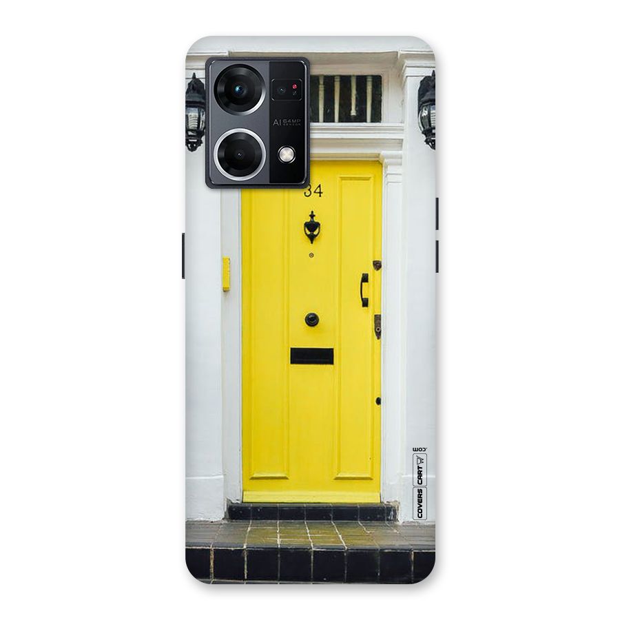 Yellow Door Glass Back Case for Oppo F21 Pro 5G