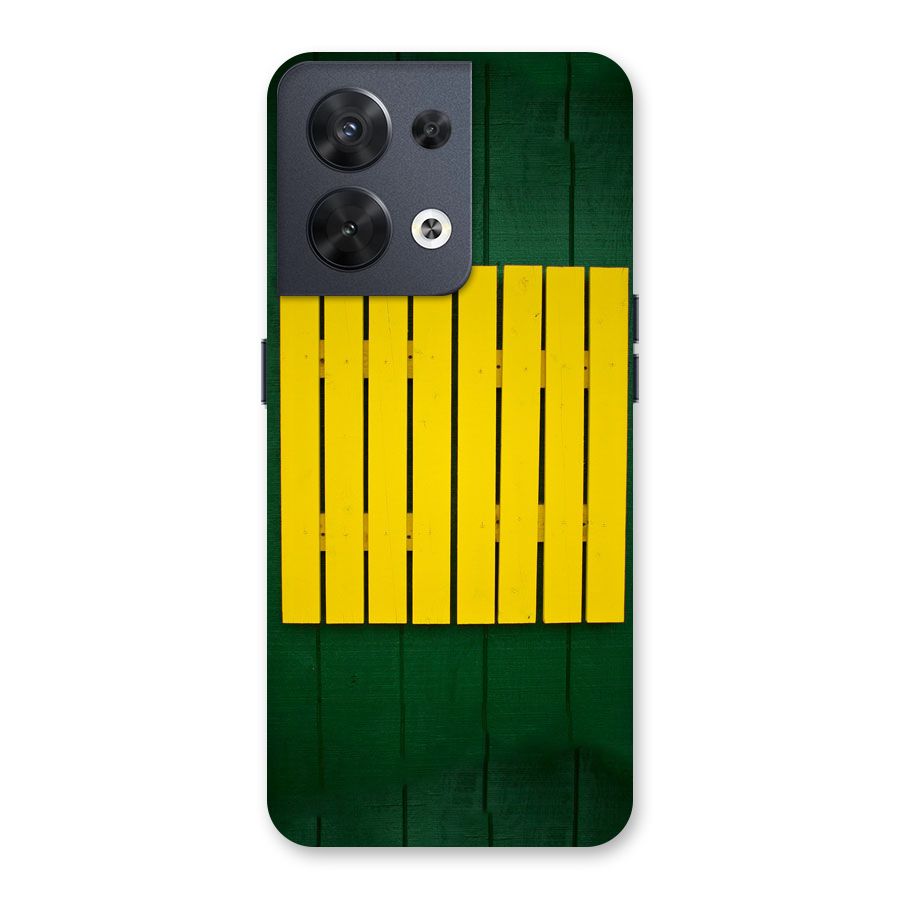 Yellow Fence Back Case for Oppo Reno8 5G