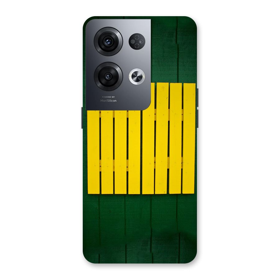 Yellow Fence Back Case for Oppo Reno8 Pro 5G