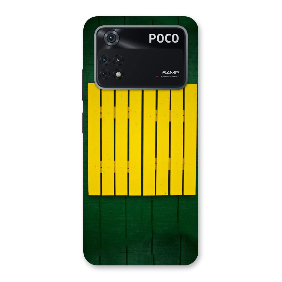 Yellow Fence Back Case for Poco M4 Pro 4G