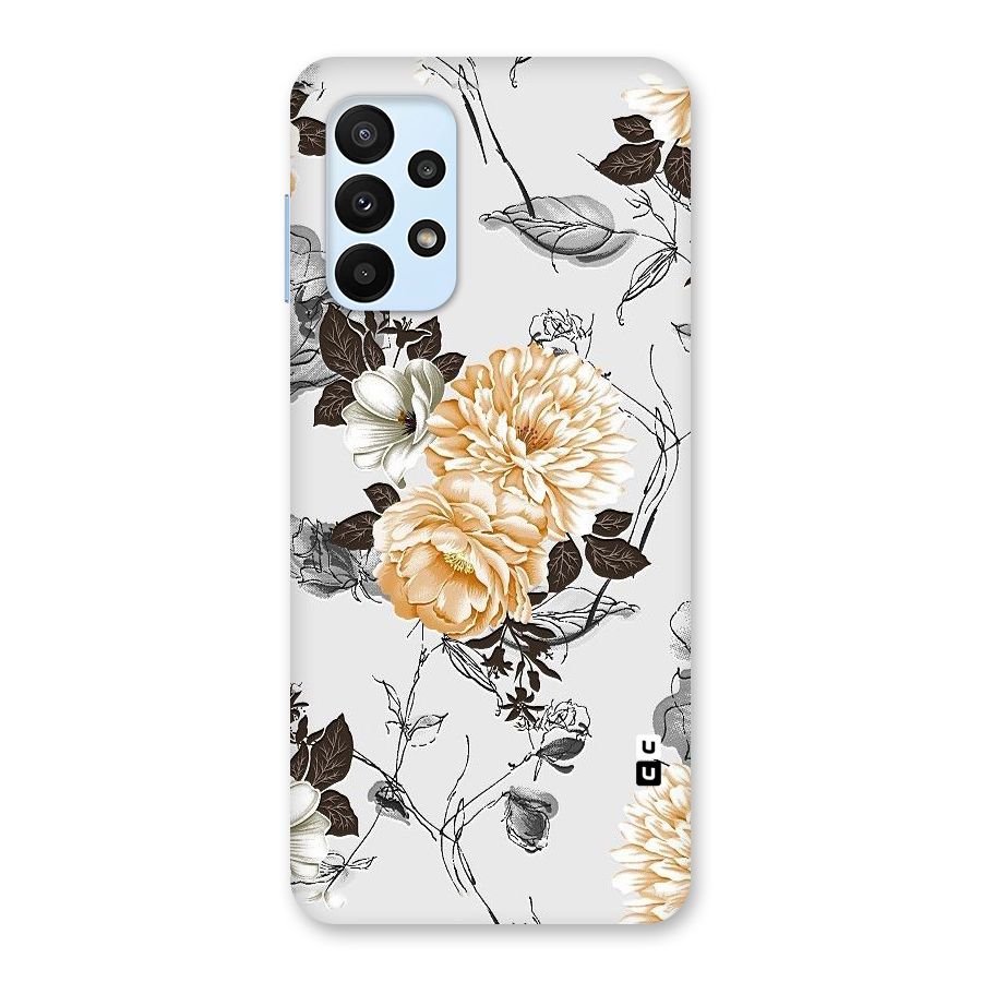 Yellow Floral Back Case for Galaxy A23