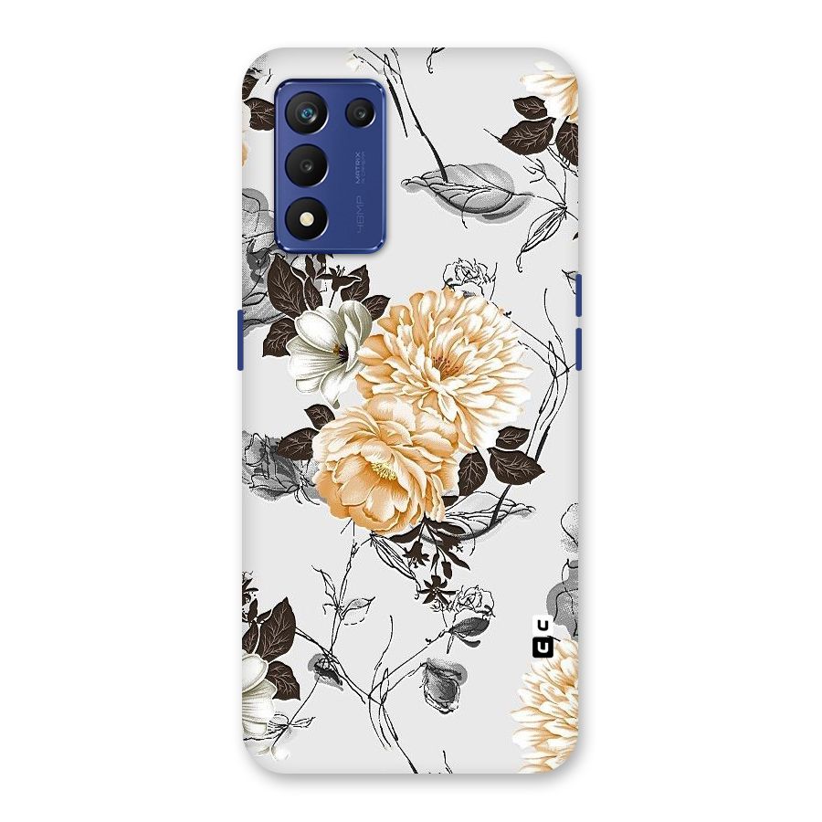 Yellow Floral Back Case for Realme 9 5G Speed