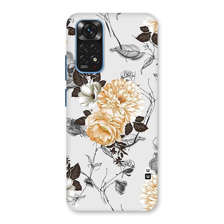 Yellow Floral Back Case for Redmi Note 11S