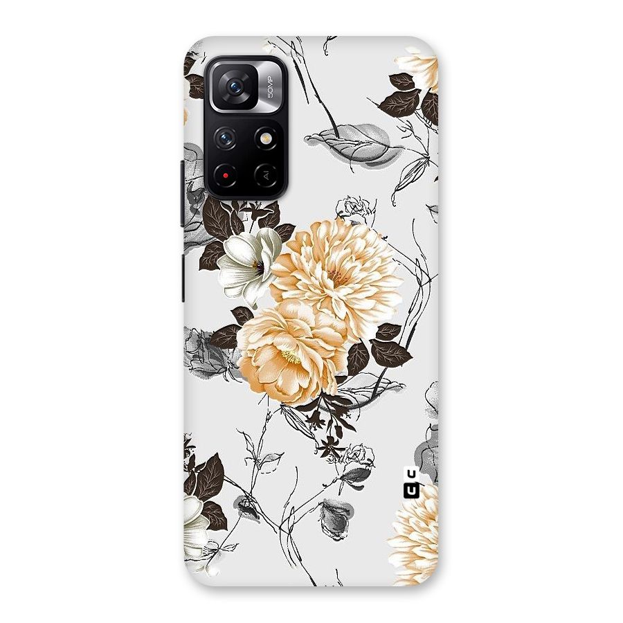 Yellow Floral Back Case for Redmi Note 11T 5G