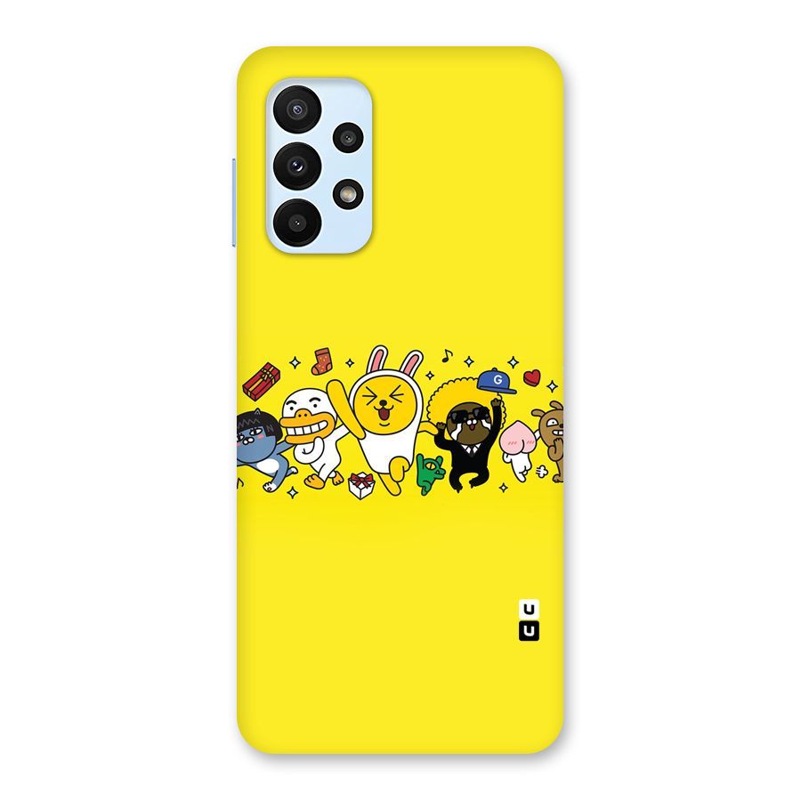 Yellow Friends Back Case for Galaxy A23