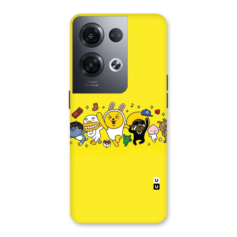 Yellow Friends Back Case for Oppo Reno8 Pro 5G