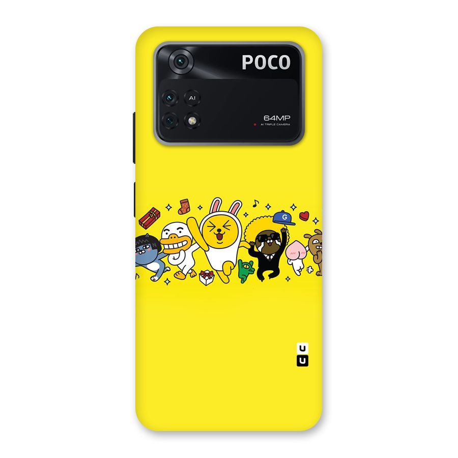 Yellow Friends Back Case for Poco M4 Pro 4G