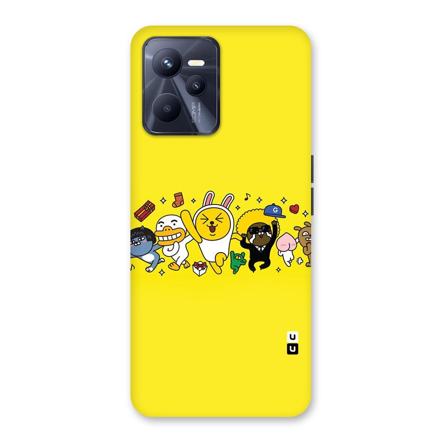 Yellow Friends Back Case for Realme C35