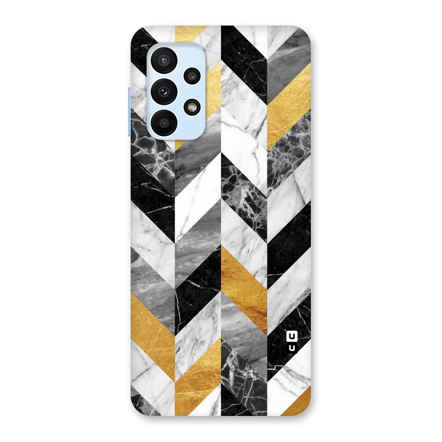 Yellow Grey Marble Back Case for Galaxy A23