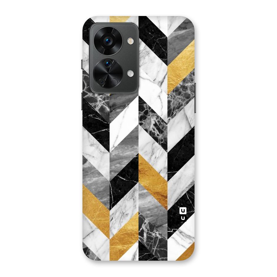 Yellow Grey Marble Back Case for OnePlus Nord 2T