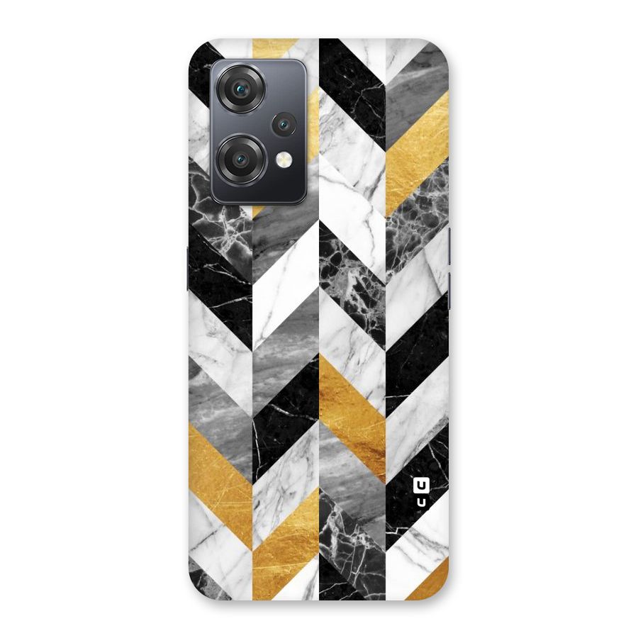 Yellow Grey Marble Back Case for OnePlus Nord CE 2 Lite 5G