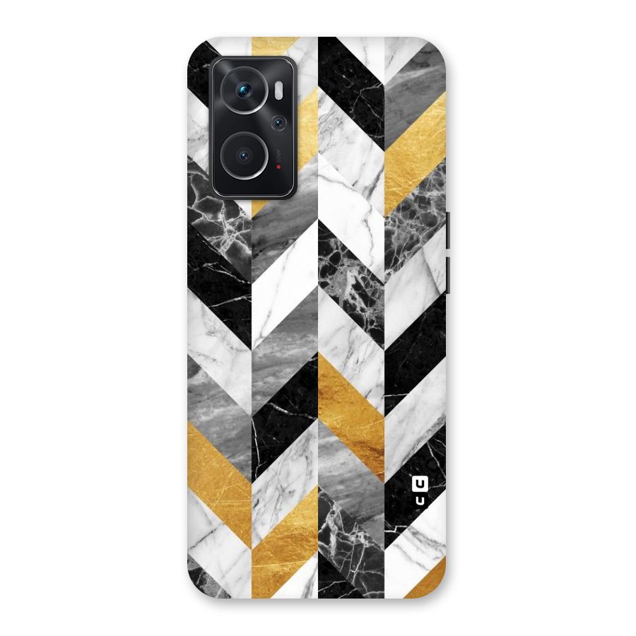 Yellow Grey Marble Back Case for Oppo K10 4G
