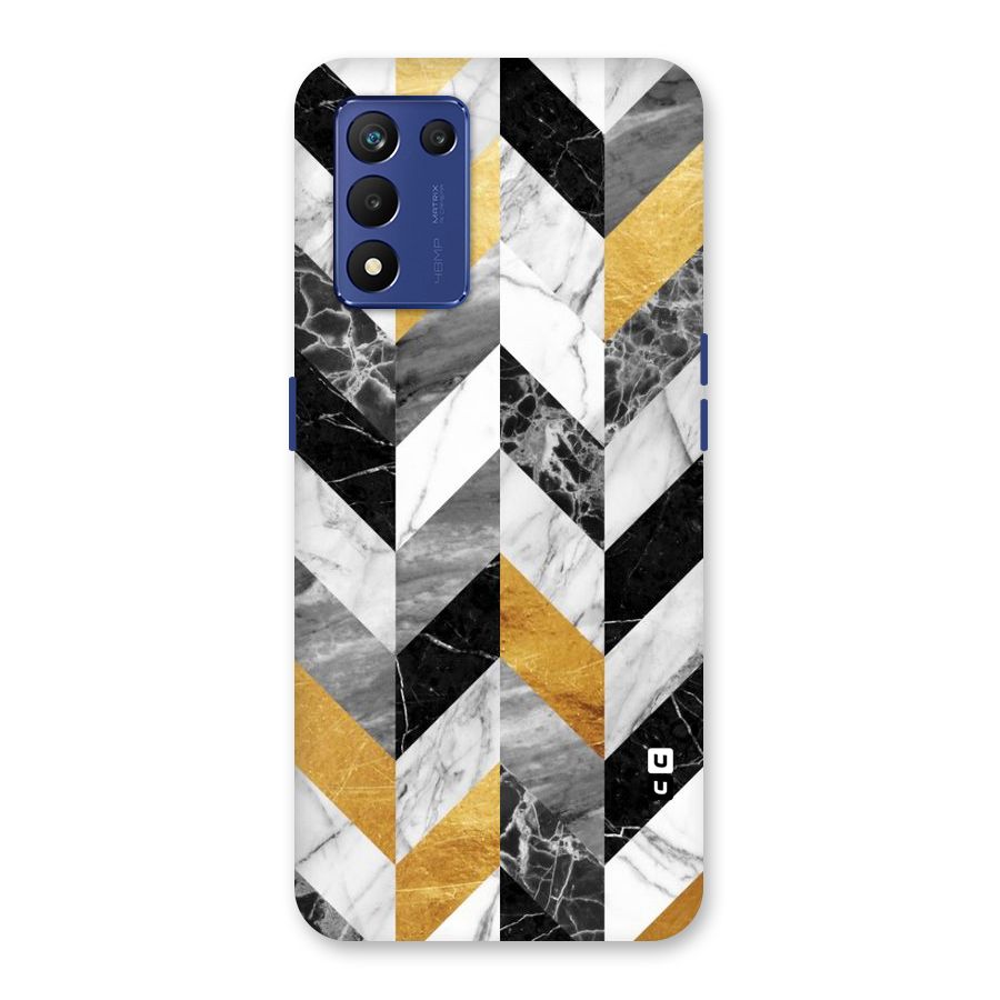 Yellow Grey Marble Back Case for Realme 9 5G Speed