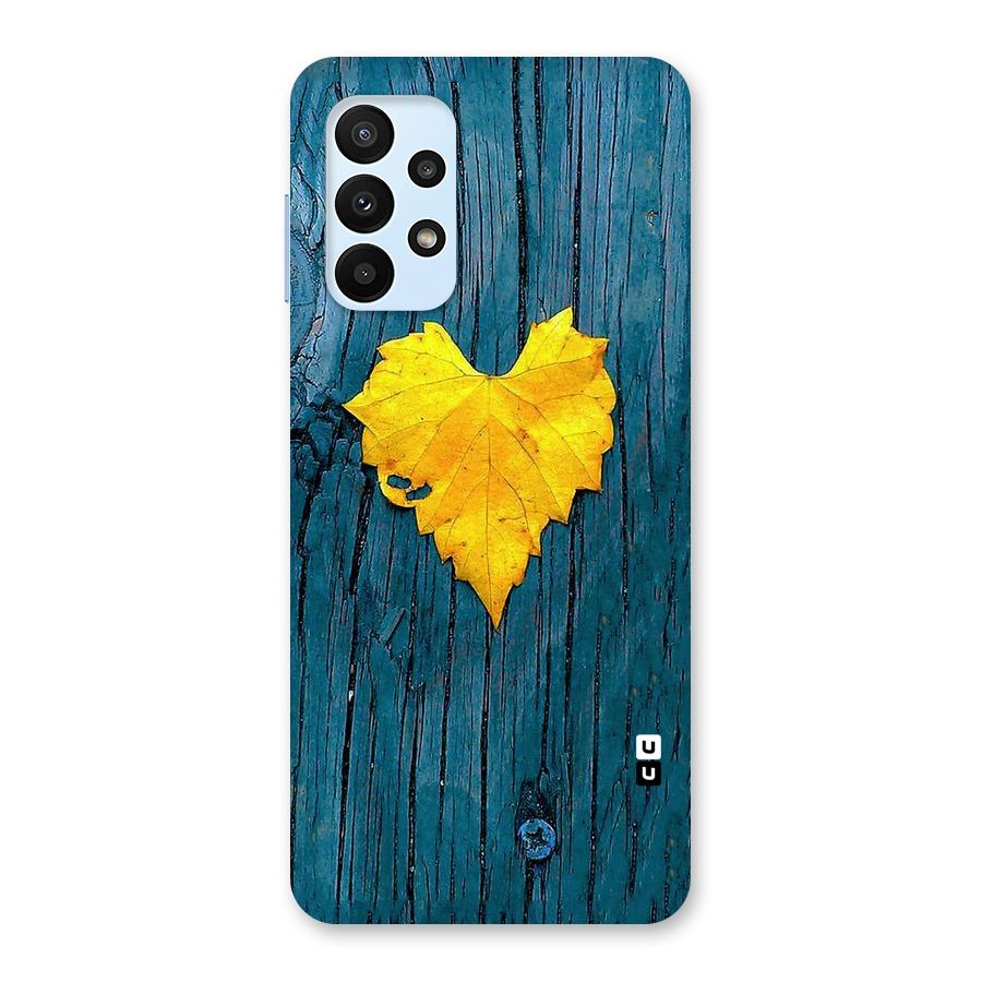 Yellow Leaf Back Case for Galaxy A23