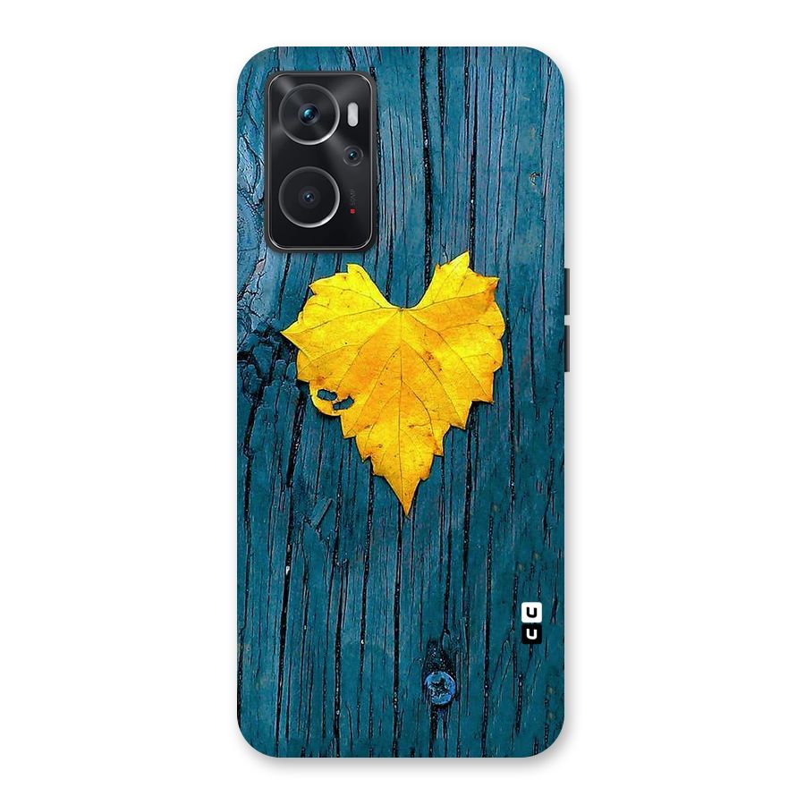 Yellow Leaf Back Case for Oppo K10 4G