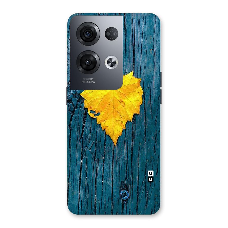 Yellow Leaf Back Case for Oppo Reno8 Pro 5G