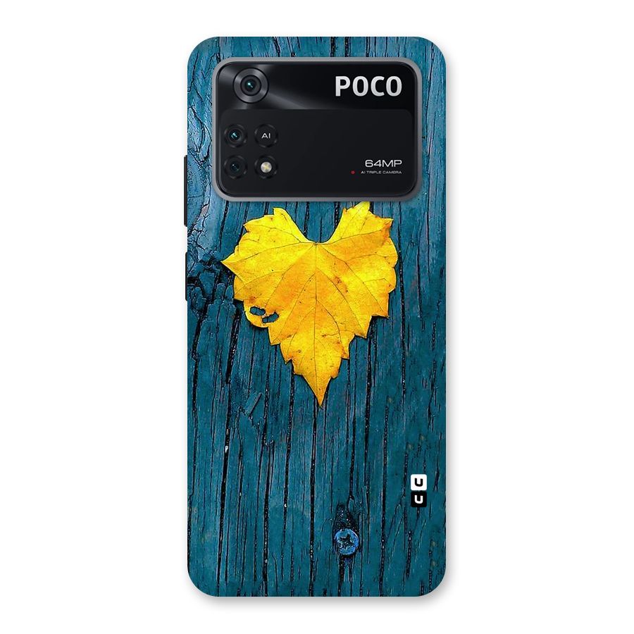 Yellow Leaf Back Case for Poco M4 Pro 4G