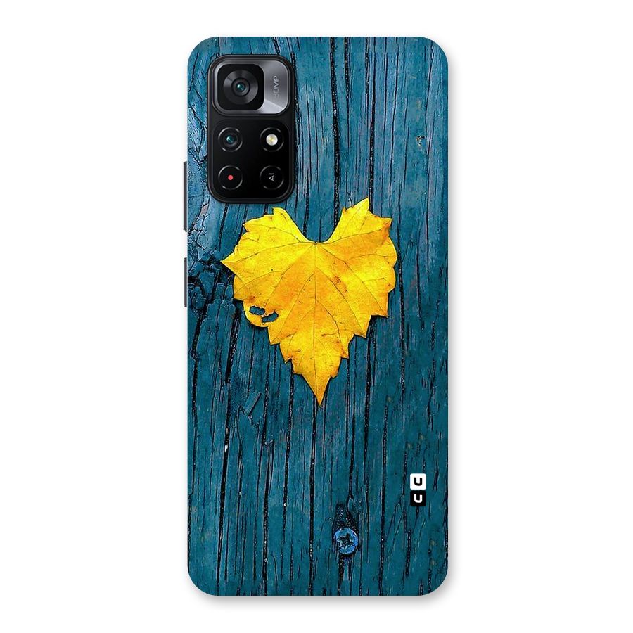 Yellow Leaf Back Case for Poco M4 Pro 5G