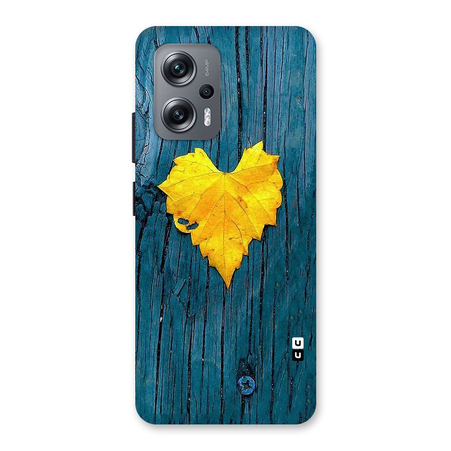 Yellow Leaf Back Case for Redmi K50i