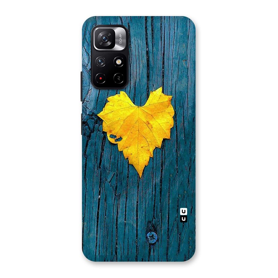 Yellow Leaf Back Case for Redmi Note 11T 5G