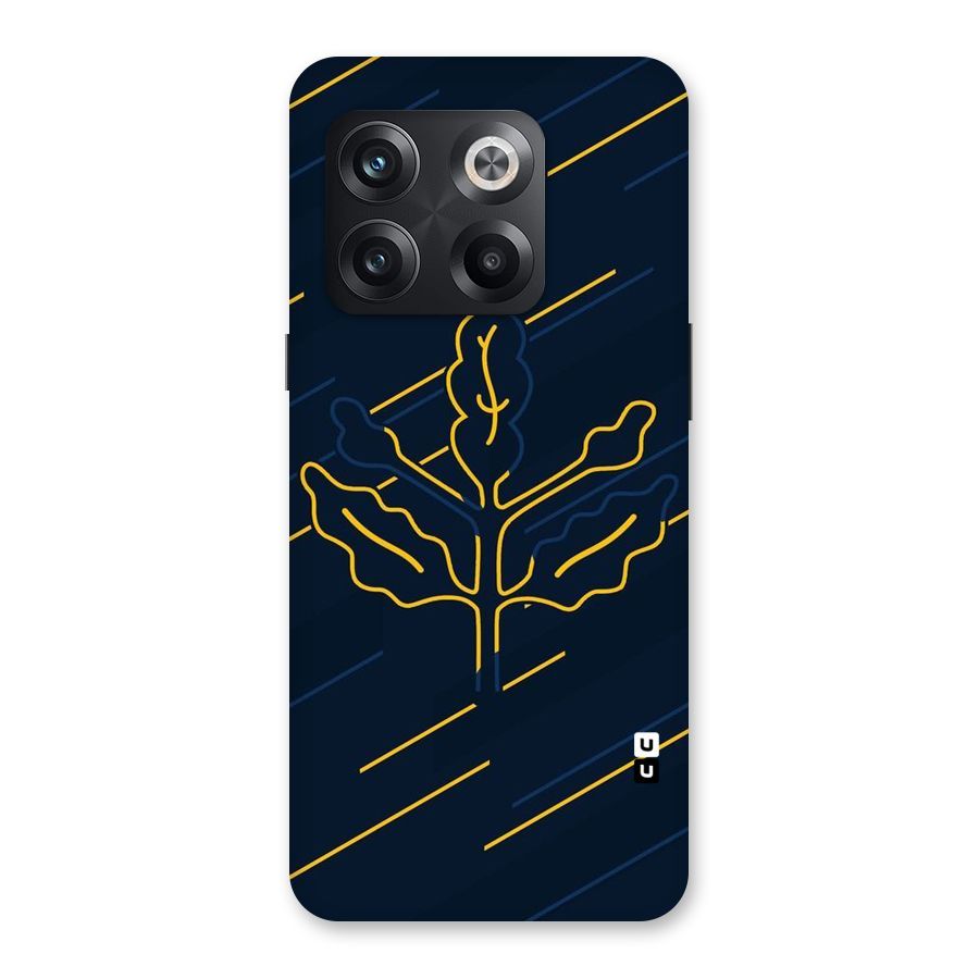 Yellow Leaf Line Back Case for OnePlus 10T