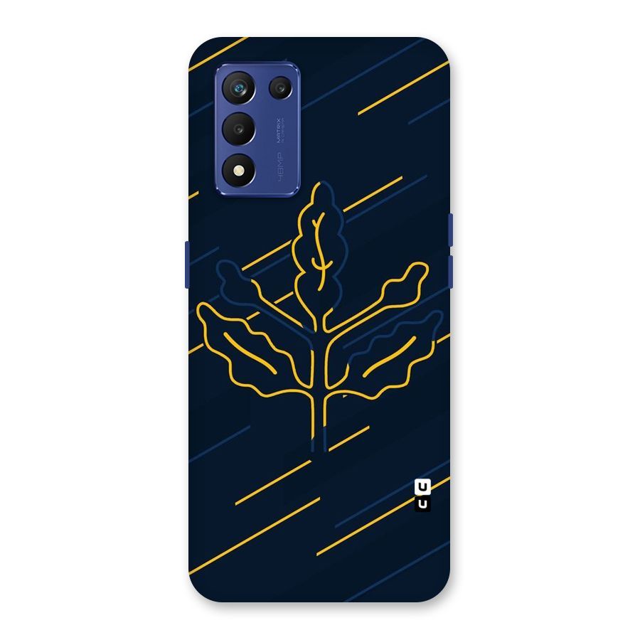 Yellow Leaf Line Back Case for Realme 9 5G Speed