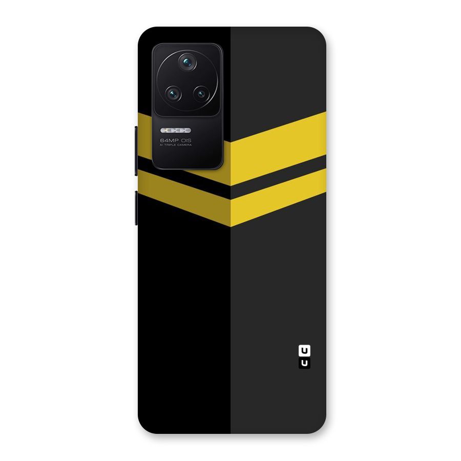 Yellow Lines Back Case for Poco F4 5G