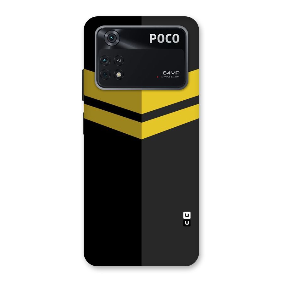 Yellow Lines Back Case for Poco M4 Pro 4G