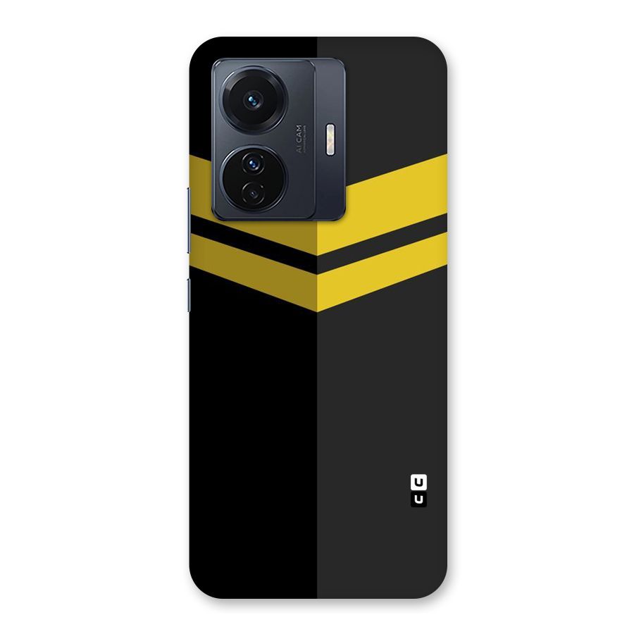 Yellow Lines Back Case for Vivo T1 Pro