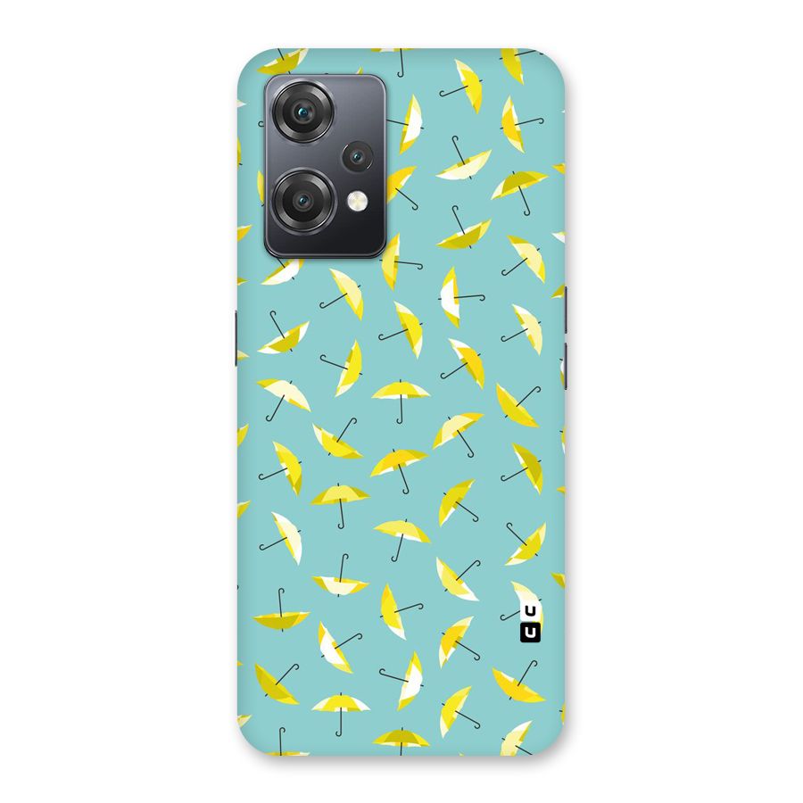 Yellow Umbrella Pattern Back Case for OnePlus Nord CE 2 Lite 5G
