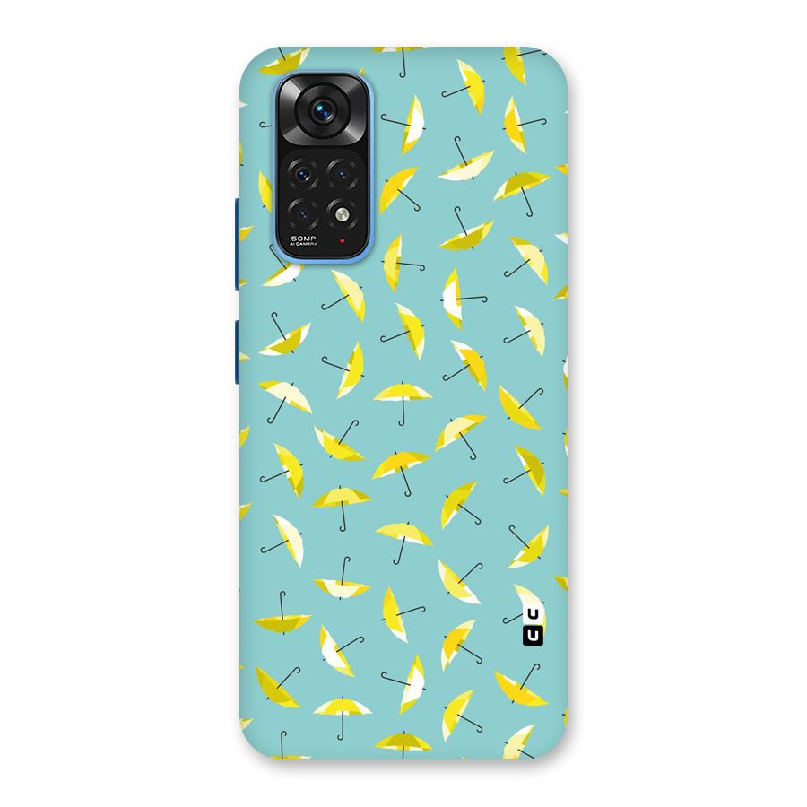 Yellow Umbrella Pattern Back Case for Redmi Note 11S