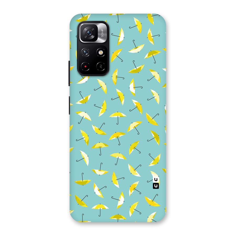 Yellow Umbrella Pattern Back Case for Redmi Note 11T 5G