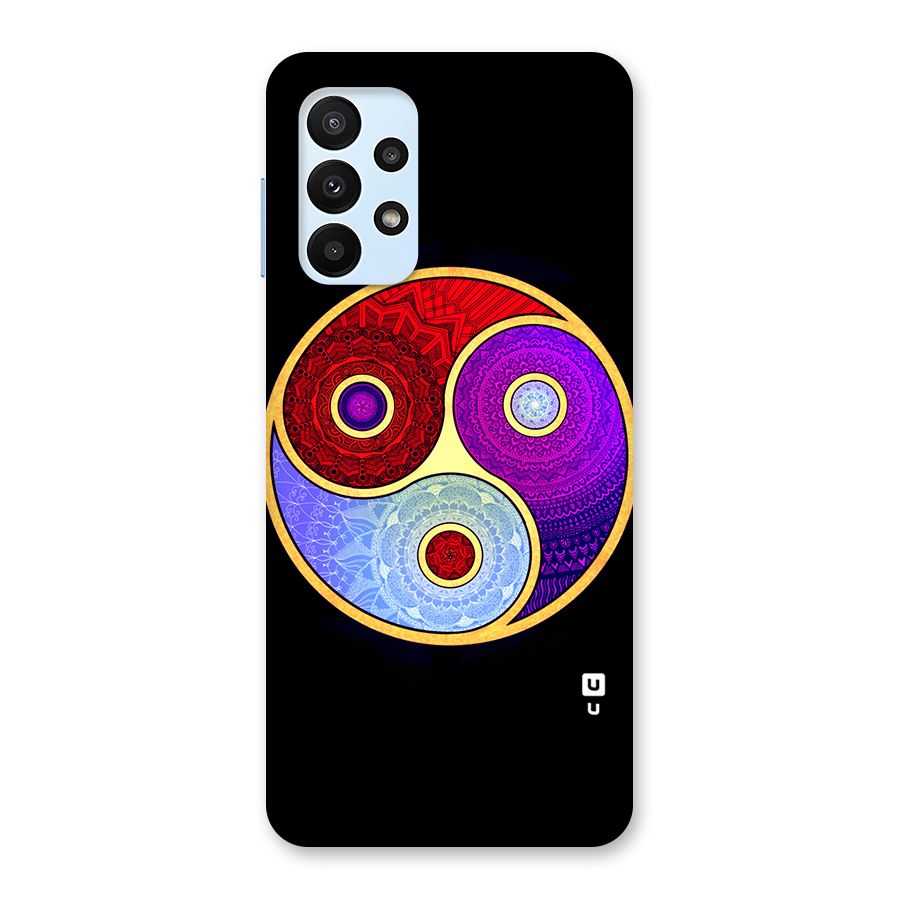 Yin Yang Mandala Design Back Case for Galaxy A23