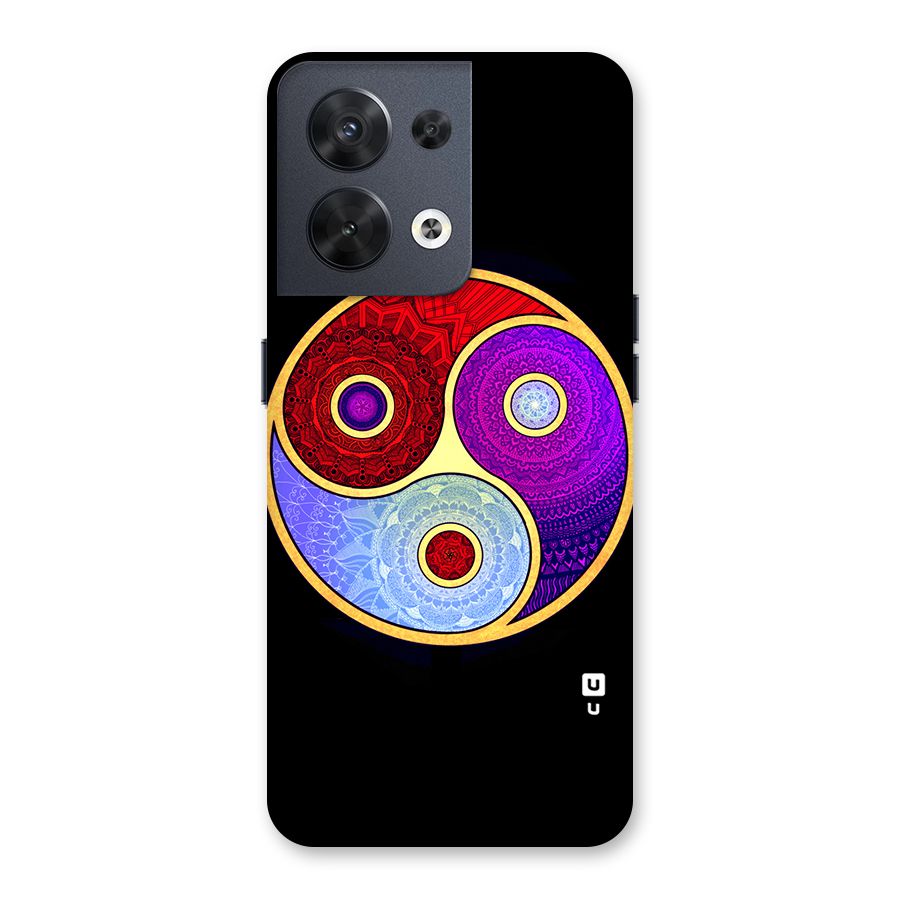 Yin Yang Mandala Design Back Case for Oppo Reno8 5G