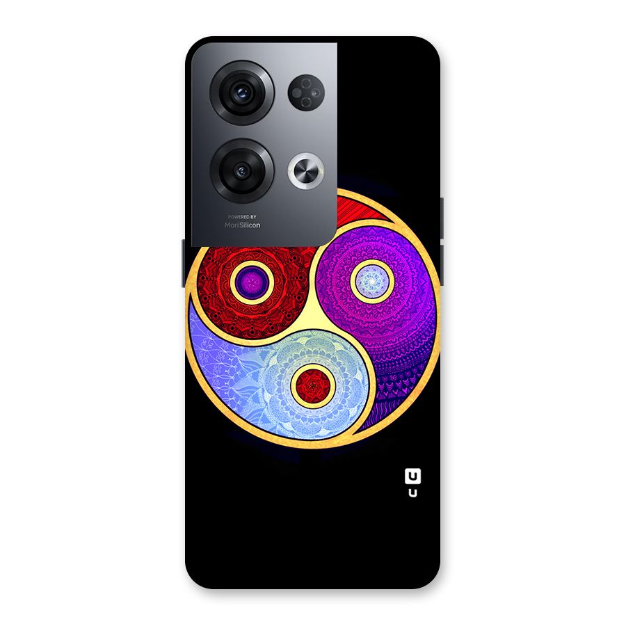 Yin Yang Mandala Design Back Case for Oppo Reno8 Pro 5G