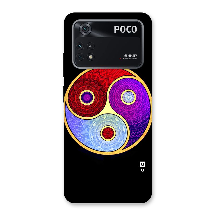 Yin Yang Mandala Design Back Case for Poco M4 Pro 4G