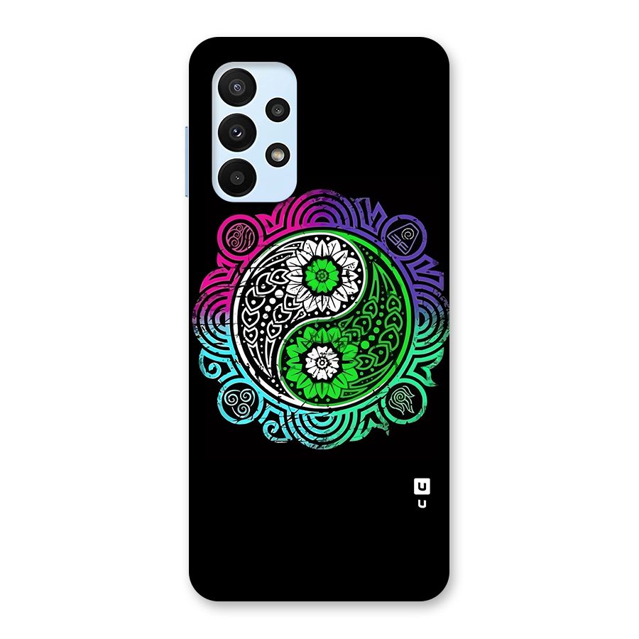 Yin and Yang Colorful Mandala Back Case for Galaxy A23