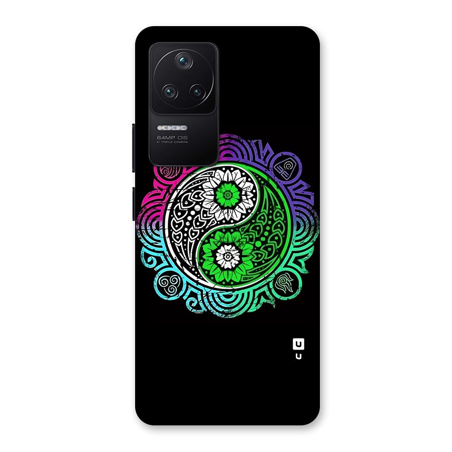 Yin and Yang Colorful Mandala Back Case for Poco F4 5G