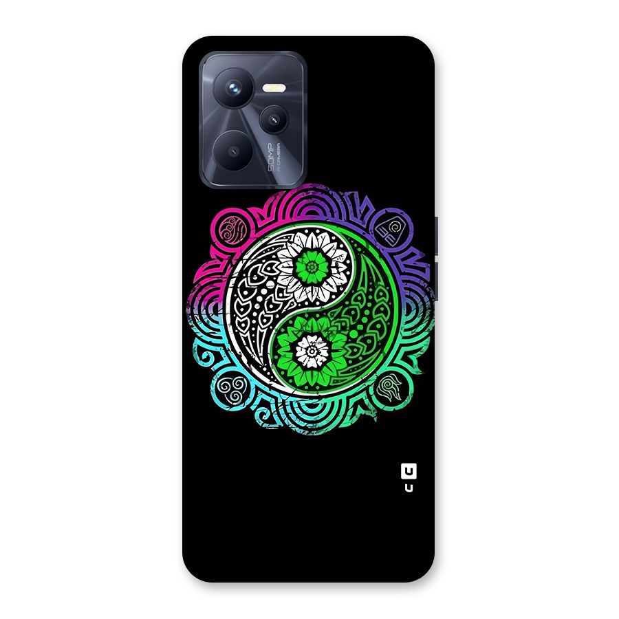 Yin and Yang Colorful Mandala Back Case for Realme C35