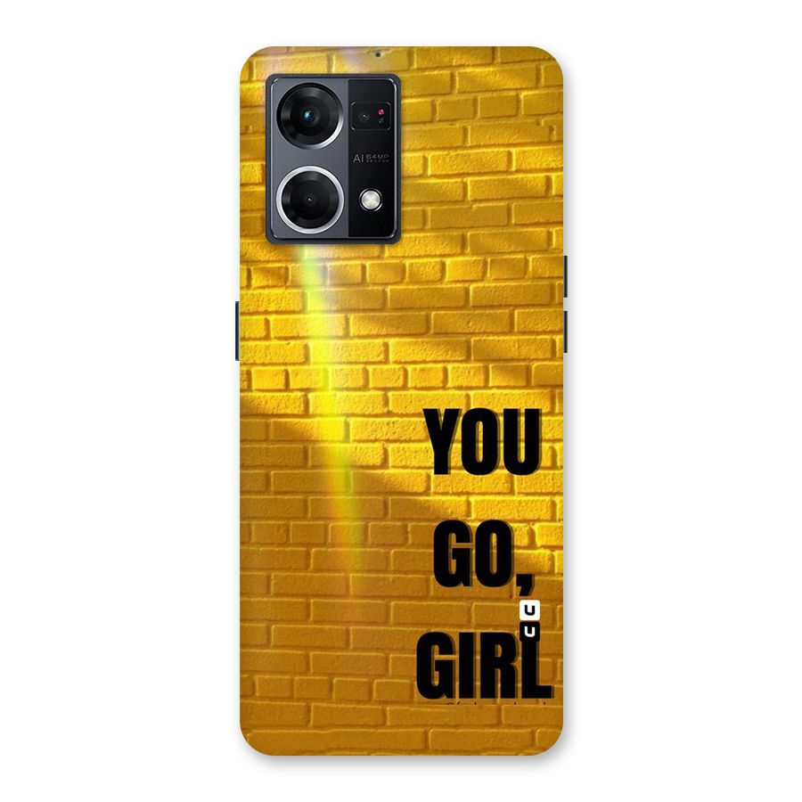 You Go Girl Wall Glass Back Case for Oppo F21 Pro 5G