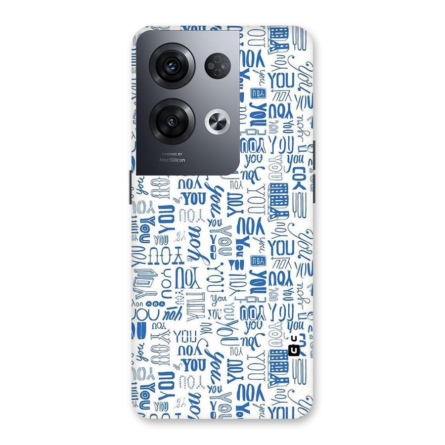 You Pattern Back Case for Oppo Reno8 Pro 5G