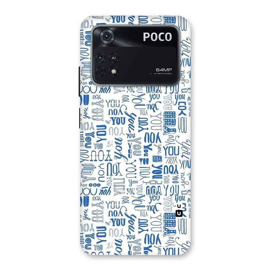 You Pattern Back Case for Poco M4 Pro 4G