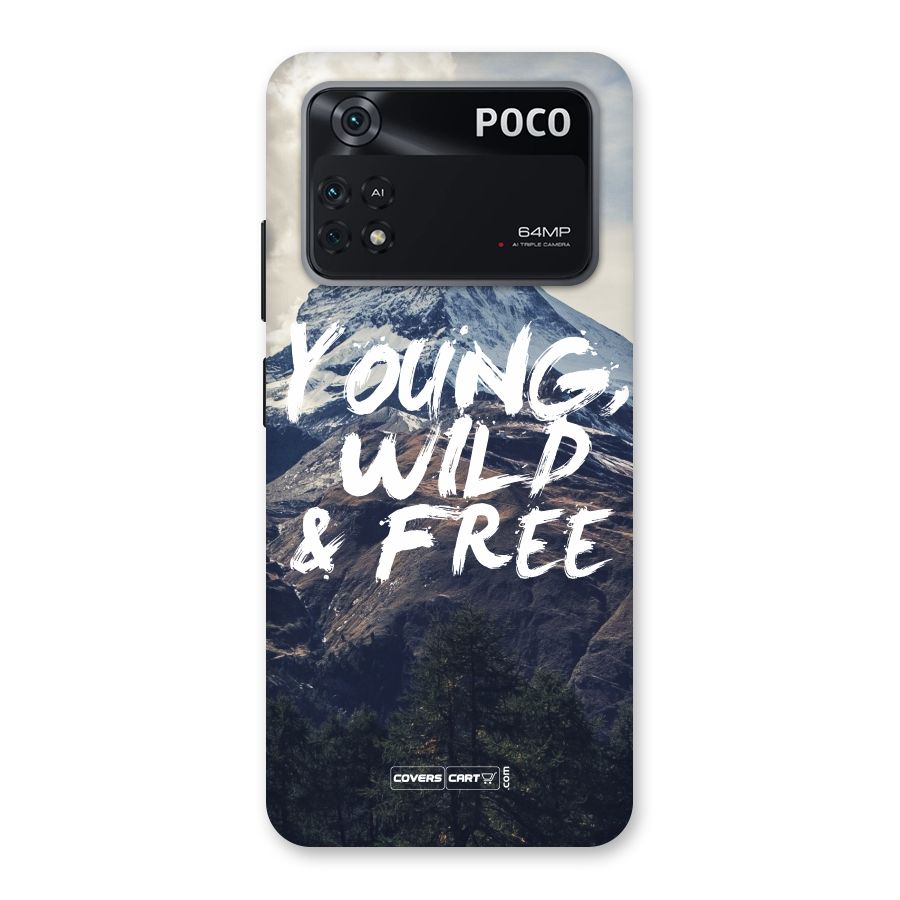 Young Wild and Free Back Case for Poco M4 Pro 4G
