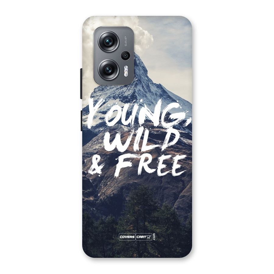 Young Wild and Free Back Case for Redmi K50i