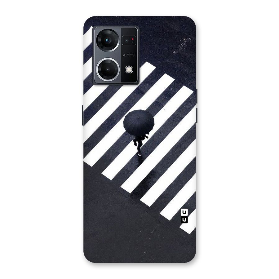 Zebra Walking Glass Back Case for Oppo F21 Pro 5G