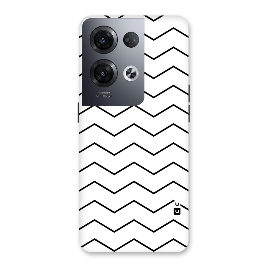 ZigZag Simple Classic Lines Back Case for Oppo Reno8 Pro 5G