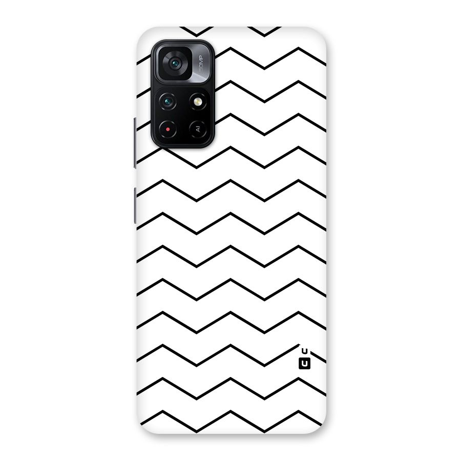 ZigZag Simple Classic Lines Back Case for Poco M4 Pro 5G