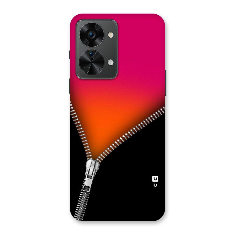 Zipper Print Back Case for OnePlus Nord 2T